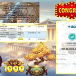 INDOVEGAS4D JACKPOT Pragmatic ” Gates of Olympus 1000″ Rp42.000.000,- LUNAS