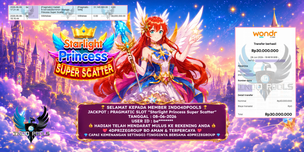 INDO4DPOOLS JACKPOT PRAGMATIC SLOT βStarlight Princess Super Scatterβ βββββ ββββ ββββ βββββ ββββ βββββββββ ββββ ββββ βββββ ββββ βββββββββ ββββ ββββ βββββ ββββ βββββ ββββ ββββ βββββ ββββ ββββββββRp 30.000.000,- LUNAS