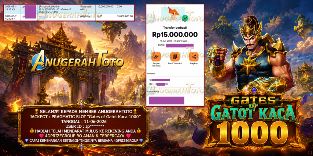 ANUGERAHTOTO JACKPOT PRAGMATIC SLOT βGates of Gatot Kaca 1000β βββββ ββββ ββββ βββββ ββββ βββββββββ ββββ ββββ βββββ ββββ βββββββββ ββββ ββββ βββββ ββββ βββββββββ ββββ ββββ βββββ ββββ βββββββββ ββββ ββββ ββββββββββββββRp 15.000.000,- LUNAS