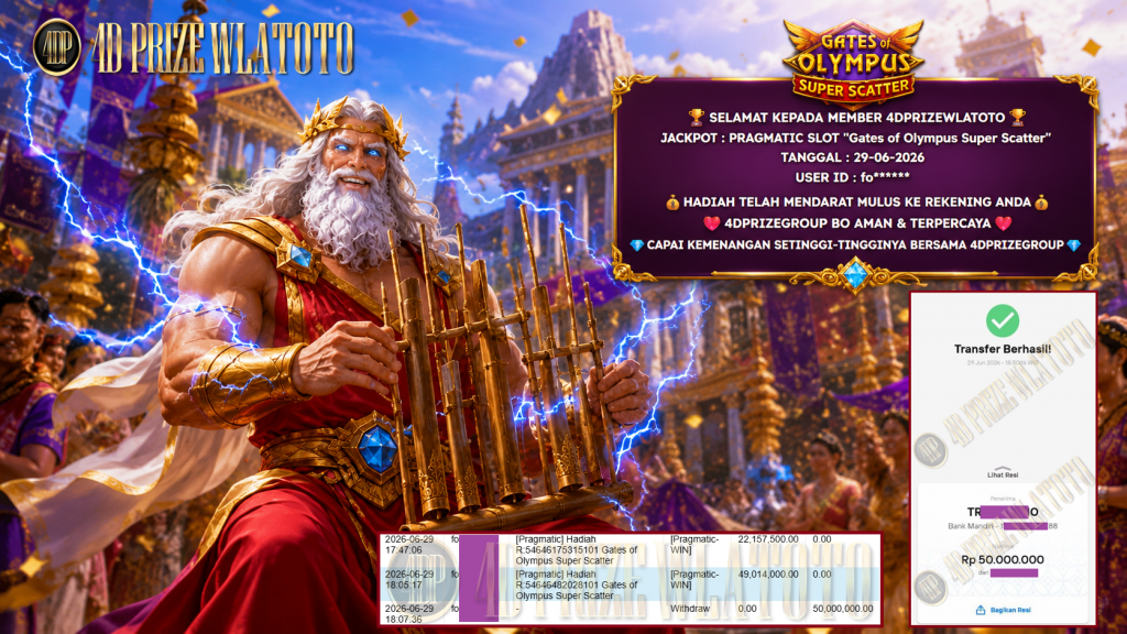 4DPRIZEWLATOTO JACKPOT PRAGMATIC SLOT “Gates of Olympus Super Scatter” ‎‎‏‏‎ ‎‏‏‎ ‎‏‏‎ ‎‎‏‏‎ ‎‏‏‎ ‎‏‏‎‎‎‏‏‎ ‎‏‏‎ ‎‏‏‎ ‎‎‏‏‎ ‎‏‏‎ ‎‏‏‎‎‎‏‏‎‎‏‏‎Rp 50.000.000,- LUNAS