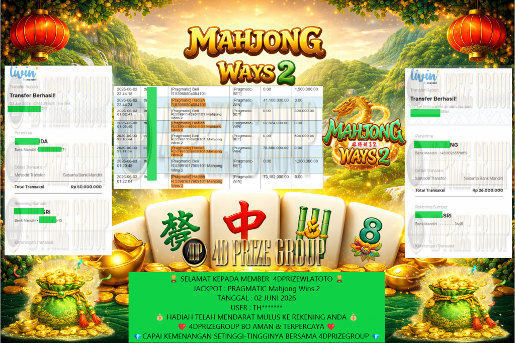 BINTANG4DP PRAGMATIC “Mahjong Wins 2″‎‎‏‏ ‎‎‏‏‎‎‏‏Rp76.000.000,- LUNAS