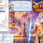 INDO4DPOOLS JACKPOT PRAGMATIC ” Gates of Olympus Super Scatter ” Rp 25,000,000,- LUNAS