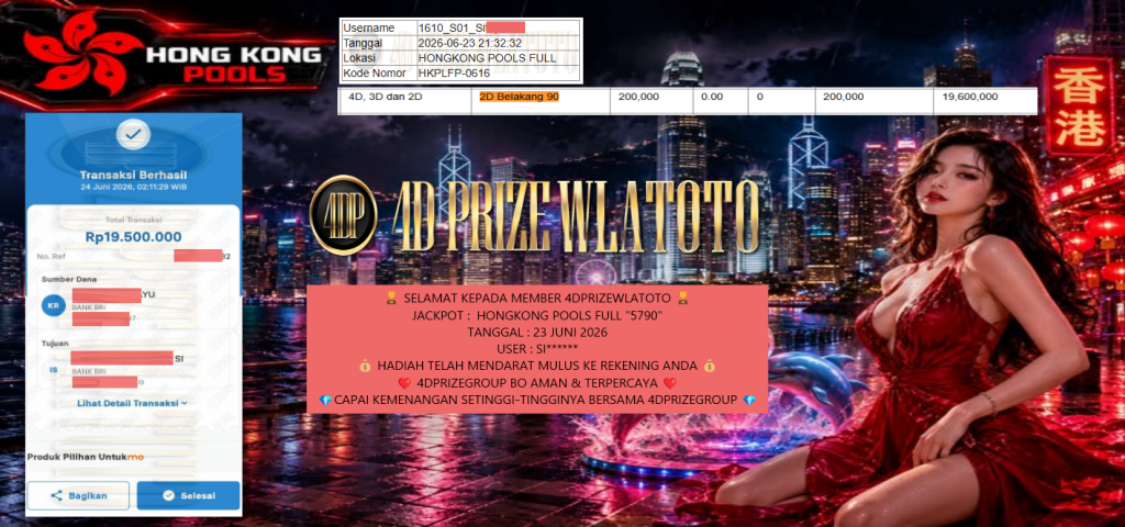4DPRIZEWLATOTO JACKPOT HONGKONG POOLS FULL “5790” Rp19.500.000,- LUNAS