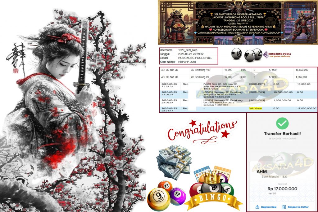 AKSARA4D JACKPOT HONGKONG POOLS FULL “0109” Rp17.000.000,- LUNAS