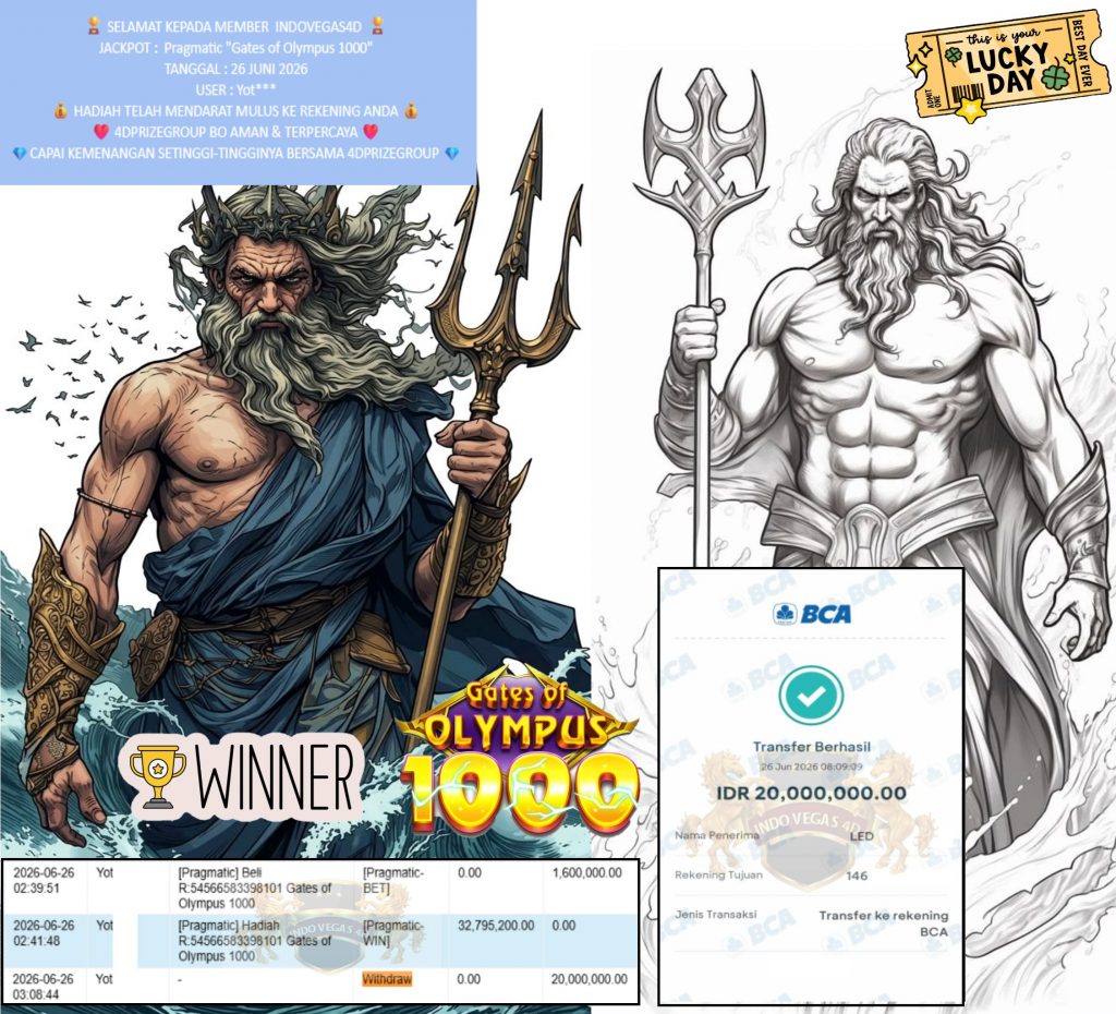 INDOVEGAS4D JACKPOT Pragmatic “Gates of Olympus 1000” Rp20.000.000,- LUNAS
