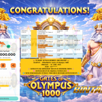 BINTANG4DP JACKPOT PRAGMATIC “Gates of Olympus 1000” Rp14.000.000,- LUNAS