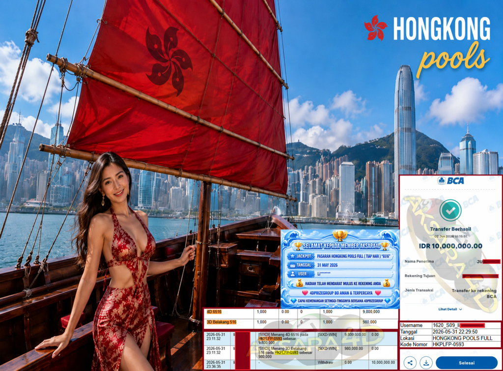 AKSARA4D JACKPOT PASARAN ” HONGKONG POOLS FULL ( TIAP HARI ) ” 6516″ ” Rp 10,000,000,- LUNAS