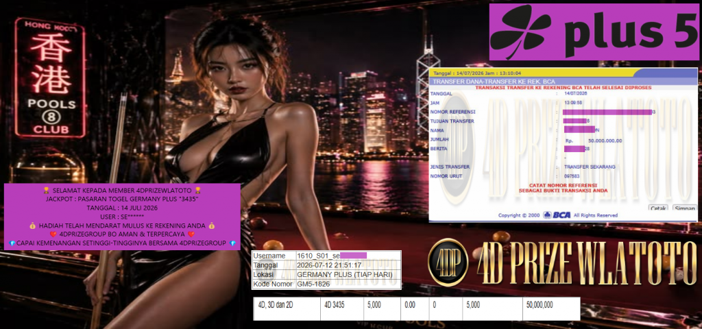 4DPRIZEWLATOTO JACKPOT PASARAN TOGEL GERMANY PLUS “3435”‌‌‌‌‎ Rp50.000.000,- LUNAS