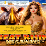 BINTANG4DP JACKPOT PRAGMATIC “Great Rhino Megaways”‌‌‌‌‎ Rp27.900.000,- LUNAS
