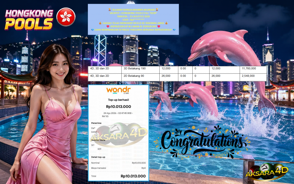 AKSARA4D JACKPOT HONGKONG POOLS FULL “6190” Rp10.013.000,- LUNAS