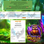 INDO4DPOOLS JACKPOT Pragmatic “Power of Merlin Megaways” Rp27.900.000,- LUNAS