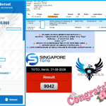 INDO4DPOOLS JACKPOT SINGAPORE 4D (SELASA & JUMAT OFF) “9042”ββββ Rp11.000.000,- LUNAS