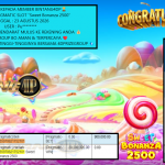 BINTANG4DP JACKPOT Pragmatic “Sweet Bonanza 2500” Rp20.000.000,- LUNAS