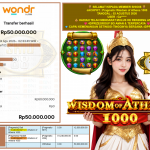 SHIO88 JACKPOT PRAGMATIC ” Wisdom of Athena 1000 ” Rp.50.000.000,-LUNAS