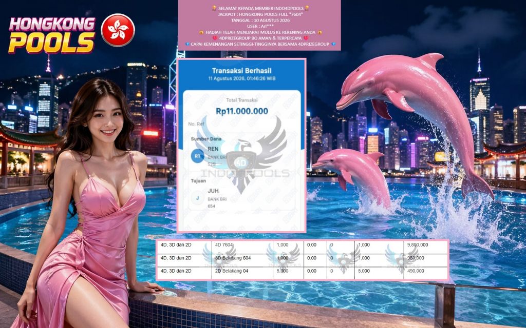 INDO4DPOOLS JACKPOT HONGKONG POOLS FULL “7604” Rp11.000.000,- LUNAS