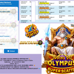 BINTANG4DP JACKPOT PRAGMATIC “Gates of Olympus Super Scatter” Rp10.000.000,- LUNAS