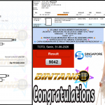 BINTANG4DP JACKPOT SINGAPORE 4D (SELASA & JUMAT OFF) “9042”‎‏‏‎ Rp19.500.000,- LUNAS