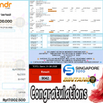 BINTANG4DP JACKPOT SINGAPORE 4D (SELASA & JUMAT OFF) “9042”‎‏‏‎ Rp17.000.000,- LUNAS