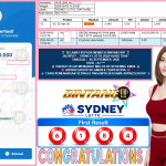 BINTANG4DP JACKPOT SYDNEY LOTTO (TIAP HARI) “6184” Rp22.000.000,- LUNAS
