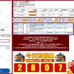 INDO-POOLS JACKPOT TOTO MACAU 5 (SETIAP HARI) “2807” Rp17.000.000,- LUNAS