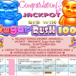 AKSARA4D JACKPOT PRAGMATIC ” Sugar Rush 1000 ” Rp 14,000,000,- LUNAS